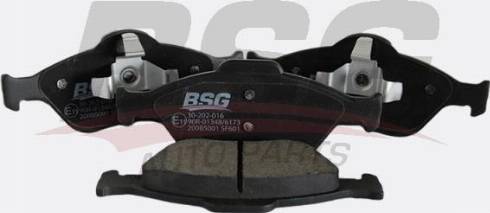 BSG BSG 30-202-016 - Гальмівні колодки, дискові гальма autocars.com.ua