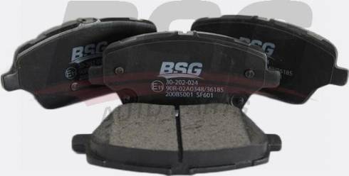 BSG BSG 30-202-024 - Тормозные колодки, дисковые, комплект avtokuzovplus.com.ua