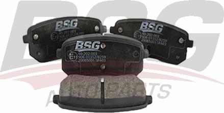 BSG BSG 40-202-003 - Гальмівні колодки, дискові гальма autocars.com.ua