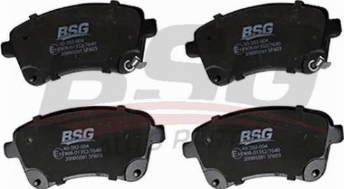 BSG BSG 40-202-004 - Гальмівні колодки, дискові гальма autocars.com.ua