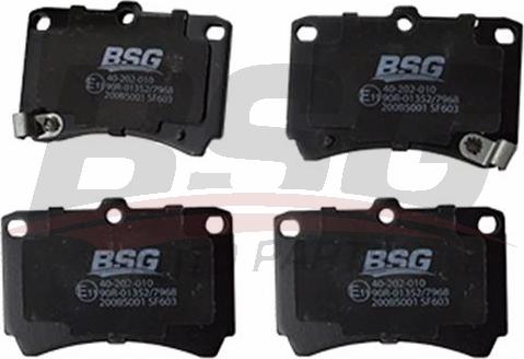 BSG BSG 40-202-010 - Тормозные колодки, дисковые, комплект avtokuzovplus.com.ua