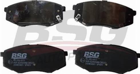 BSG BSG 40-202-015 - Гальмівні колодки, дискові гальма autocars.com.ua