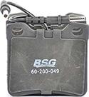 BSG BSG 60-200-049 - Тормозные колодки, дисковые, комплект autodnr.net