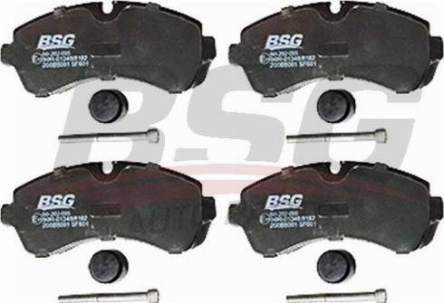 BSG BSG 60-202-005 - Тормозные колодки, дисковые, комплект avtokuzovplus.com.ua