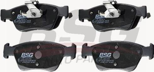 BSG BSG 60-202-016 - Тормозные колодки, дисковые, комплект autodnr.net
