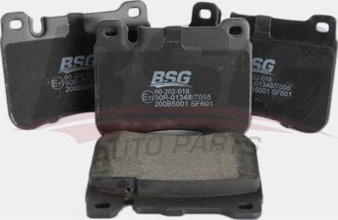 BSG BSG 60-202-018 - Гальмівні колодки, дискові гальма autocars.com.ua