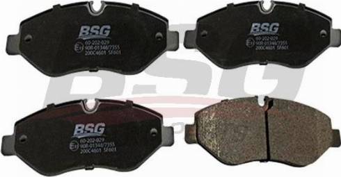BSG BSG 60-202-029 - Тормозные колодки, дисковые, комплект avtokuzovplus.com.ua
