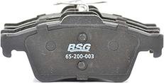 BSG BSG 65-200-003 - Гальмівні колодки, дискові гальма autocars.com.ua