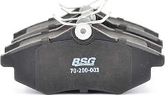 BSG BSG 70-200-003 - Тормозные колодки, дисковые, комплект avtokuzovplus.com.ua