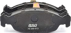 BSG BSG 70-200-012 - Гальмівні колодки, дискові гальма autocars.com.ua