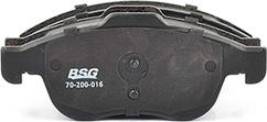 BSG BSG 70-200-016 - Тормозные колодки, дисковые, комплект avtokuzovplus.com.ua