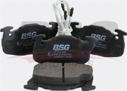 BSG BSG 70-202-001 - Тормозные колодки, дисковые, комплект autodnr.net