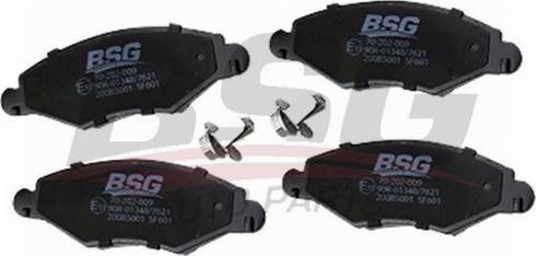 BSG BSG 70-202-009 - Тормозные колодки, дисковые, комплект avtokuzovplus.com.ua