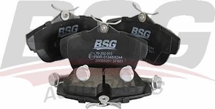 BSG BSG 70-202-015 - Тормозные колодки, дисковые, комплект avtokuzovplus.com.ua