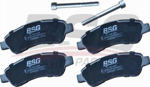 BSG BSG 70-202-020 - Тормозные колодки, дисковые, комплект autodnr.net