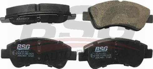 BSG BSG 70-202-022 - Гальмівні колодки, дискові гальма autocars.com.ua