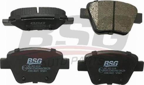 BSG BSG 90-202-019 - Тормозные колодки, дисковые, комплект autodnr.net