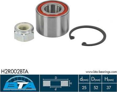 BTA H2R002BTA - Комплект подшипника ступицы колеса avtokuzovplus.com.ua