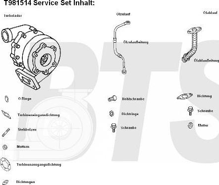 BTS Turbo T981514 - Компресор, наддув autocars.com.ua