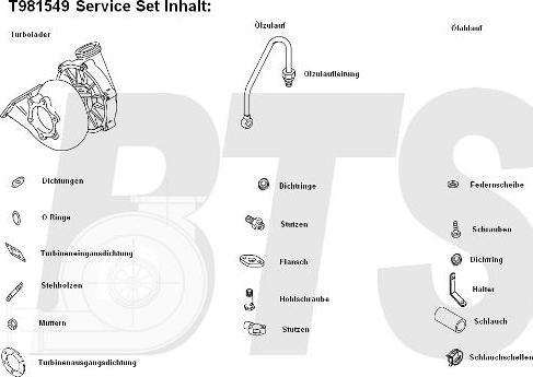 BTS Turbo T981549 - Компресор, наддув autocars.com.ua