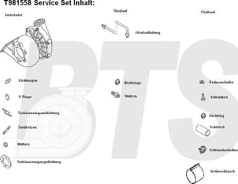 BTS Turbo T981558 - Компресор, наддув autocars.com.ua