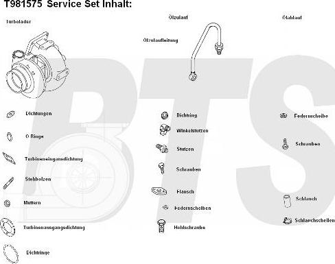 BTS Turbo T981575 - Компресор, наддув autocars.com.ua