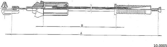 Cabor 10.0005 - Тросик газу autocars.com.ua