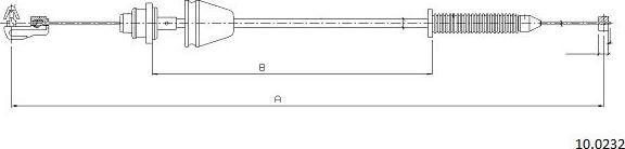 Cabor 10.0232 - Тросик спідометра autocars.com.ua