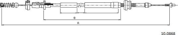 Cabor 10.0868 - Тросик газа autodnr.net