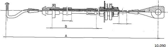 Cabor 10.090 - Тросик газу autocars.com.ua
