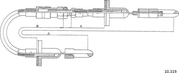 Cabor 10.319 - Трос, управління зчепленням autocars.com.ua
