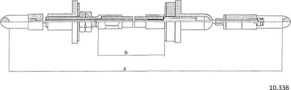 Cabor 10.336 - Трос, управління зчепленням autocars.com.ua