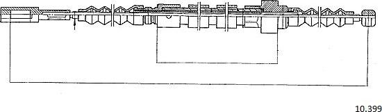 Cabor 10.399 - Трос, гальмівна система autocars.com.ua
