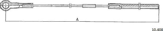 Cabor 10.408 - Трос, гальмівна система autocars.com.ua