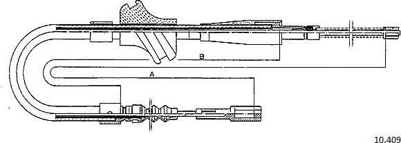 Cabor 10.409 - Трос, гальмівна система autocars.com.ua