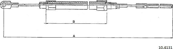 Cabor 10.4131 - Трос, гальмівна система autocars.com.ua