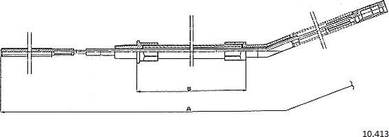 Cabor 10.413 - Трос, гальмівна система autocars.com.ua