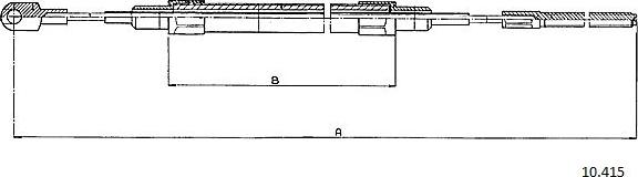 Cabor 10.415 - Трос, гальмівна система autocars.com.ua