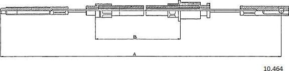 Cabor 10.464 - Трос, гальмівна система autocars.com.ua