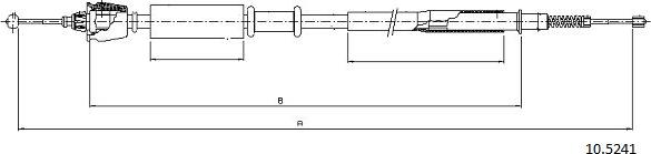 Cabor 10.5241 - Трос, гальмівна система autocars.com.ua