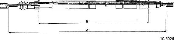 Cabor 10.6026 - Трос, гальмівна система autocars.com.ua