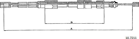 Cabor 10.7211 - Трос, гальмівна система autocars.com.ua