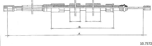 Cabor 10.7372 - Трос, гальмівна система autocars.com.ua