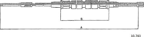Cabor 10.743 - Трос, гальмівна система autocars.com.ua
