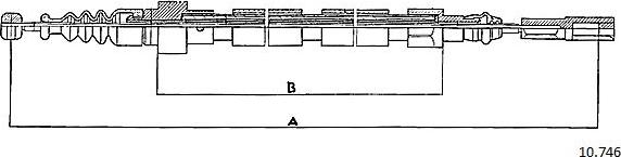 Cabor 10.746 - Трос, гальмівна система autocars.com.ua