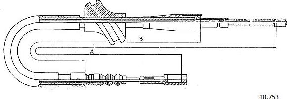 Cabor 10.753 - Трос, гальмівна система autocars.com.ua