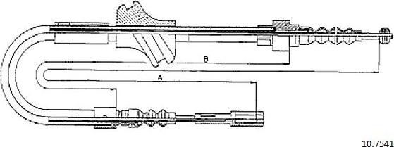 Cabor 10.7541 - Трос, гальмівна система autocars.com.ua