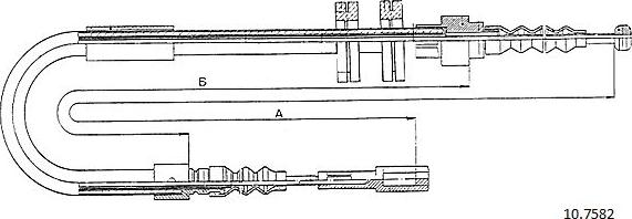 Cabor 10.7582 - Трос, гальмівна система autocars.com.ua