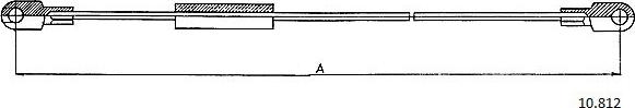 Cabor 10.812 - Трос, гальмівна система autocars.com.ua
