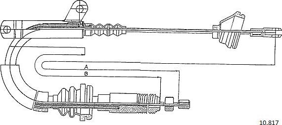 Cabor 10.817 - Трос, гальмівна система autocars.com.ua